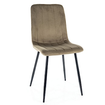 Krzesło tapicerowane Canonles oliwkowy velvet