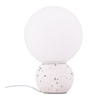 Lampa stołowa Metz 29 cm biała lastryko
