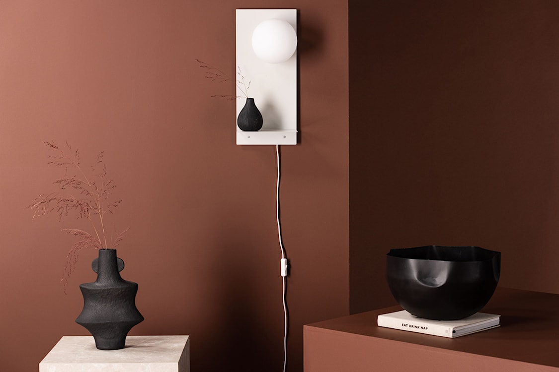 Lampa ścienna Troyes 45 cm kremowa  - zdjęcie 4