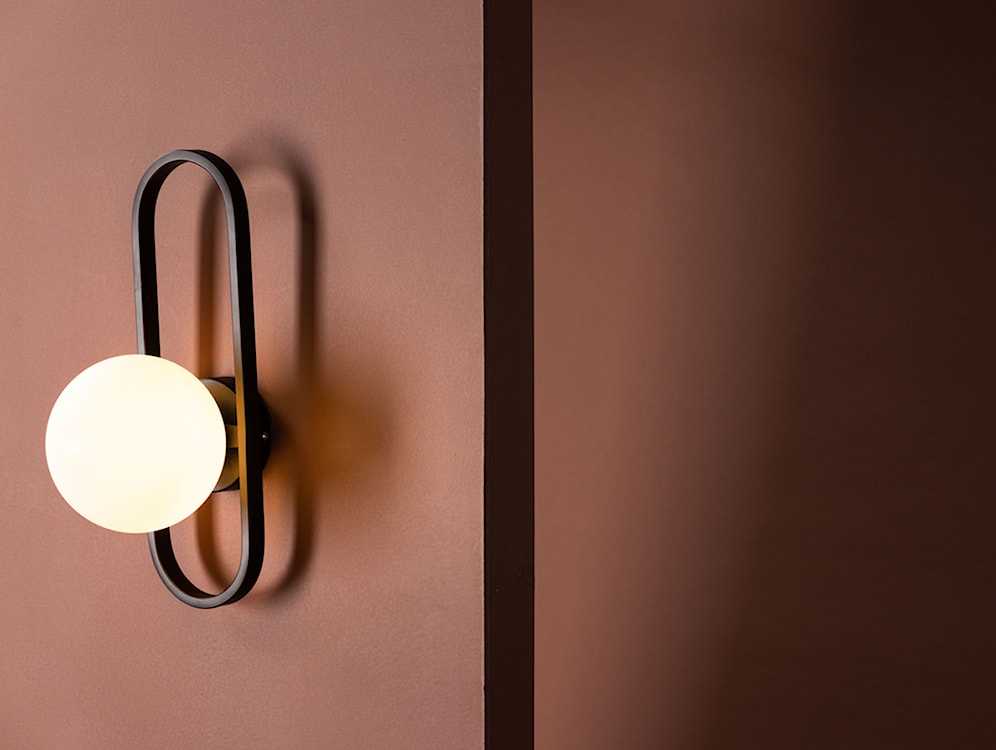 Lampa ścienna Alpes 40 cm czarna  - zdjęcie 3