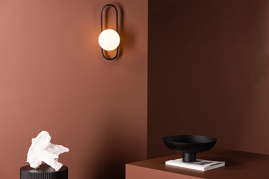 Lampa ścienna Alpes 40 cm czarna  - zdjęcie 2