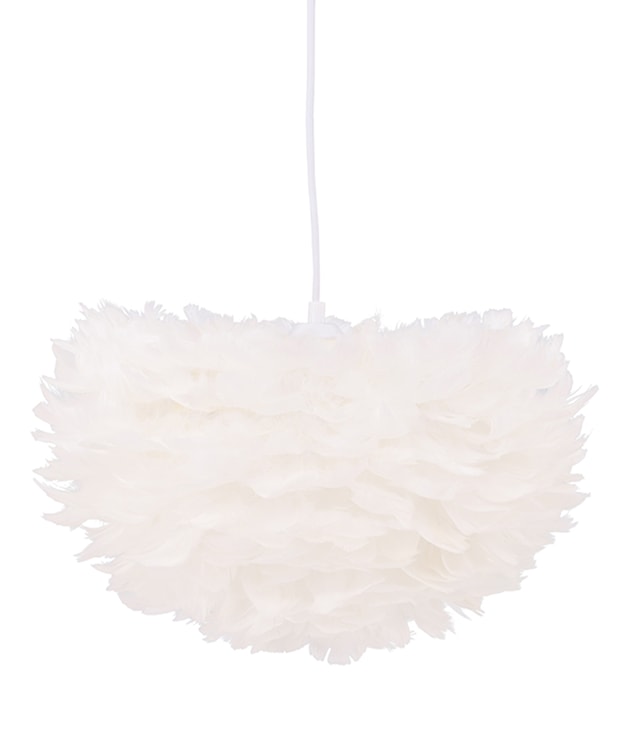 Lampa sufitowa Nicola średnica 45 cm białe pióra 