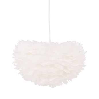 Lampa sufitowa Nicola średnica 45 cm białe pióra