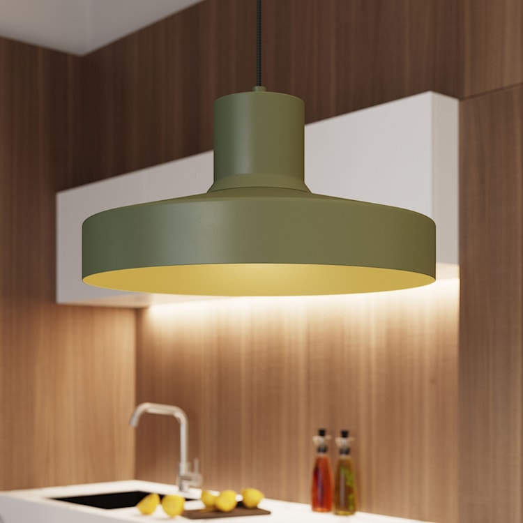 Lampa wisząca Bilo zielona oliwka  - zdjęcie 2