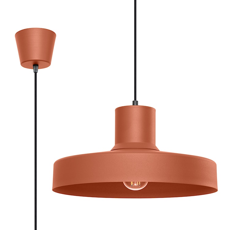 Lampa wisząca Bilo ochra czerwona  - zdjęcie 5