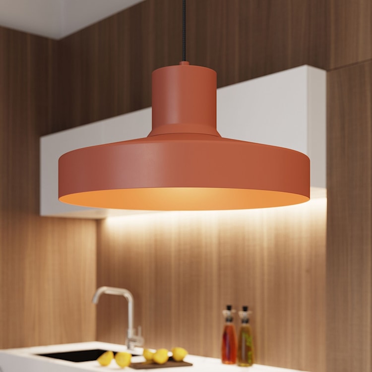 Lampa wisząca Bilo ochra czerwona  - zdjęcie 2