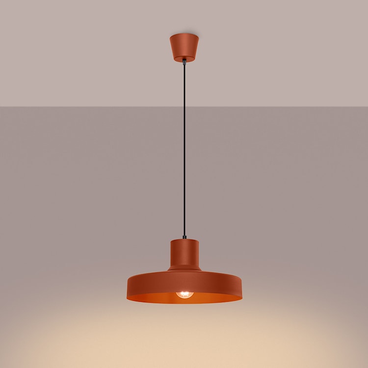 Lampa wisząca Bilo ochra czerwona  - zdjęcie 7