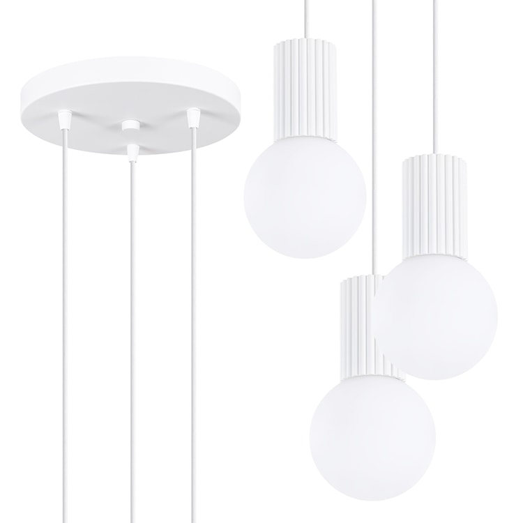 Lampa wisząca Halo 3P biała  - zdjęcie 3