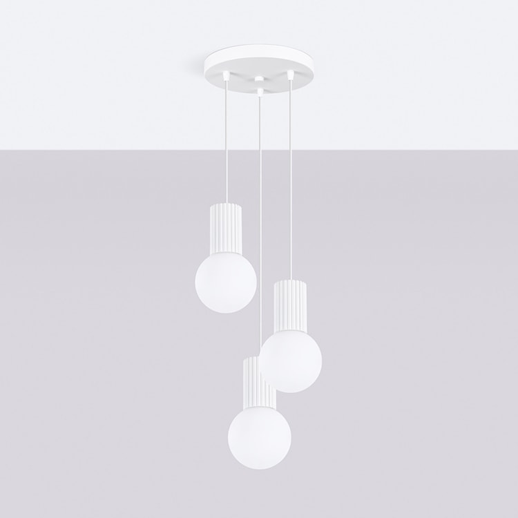 Lampa wisząca Halo 3P biała  - zdjęcie 4