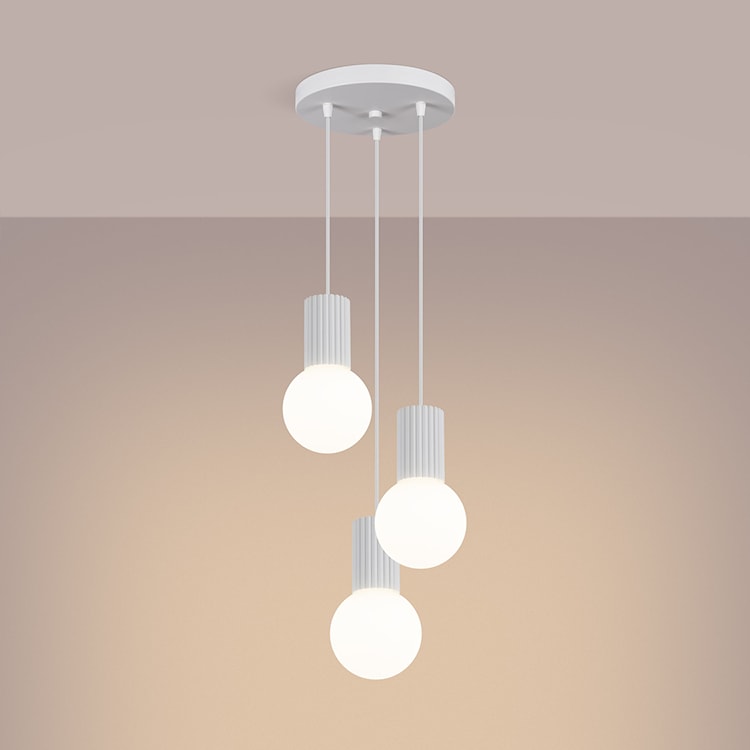 Lampa wisząca Halo 3P biała  - zdjęcie 5