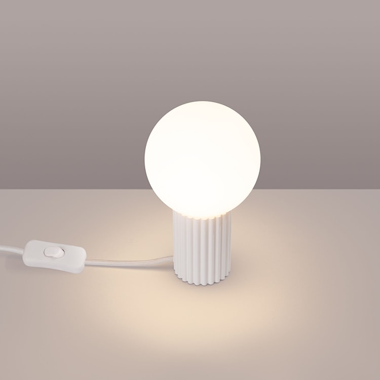 Lampa stołowa Halo biała  - zdjęcie 3