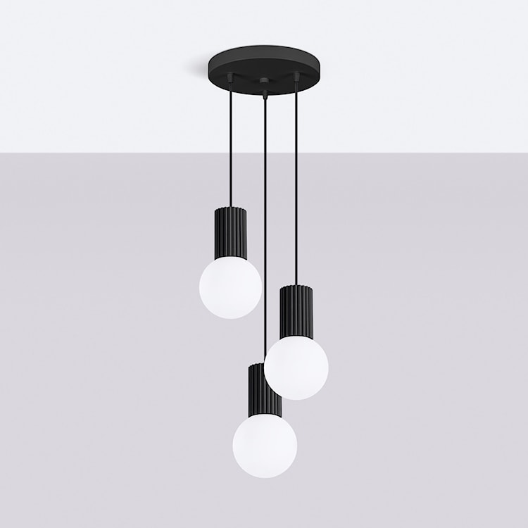 Lampa wisząca Halo 3P czarna  - zdjęcie 4