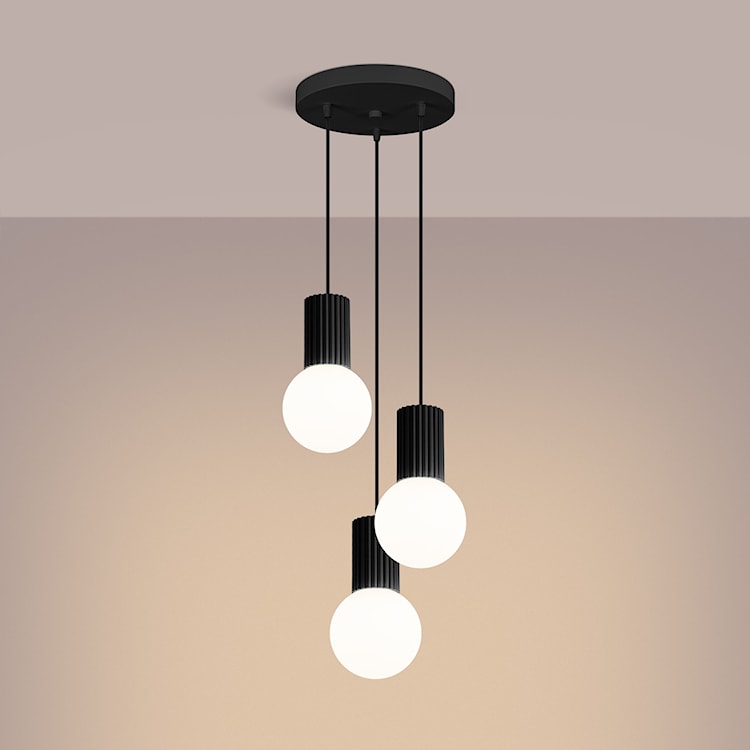 Lampa wisząca Halo 3P czarna  - zdjęcie 5