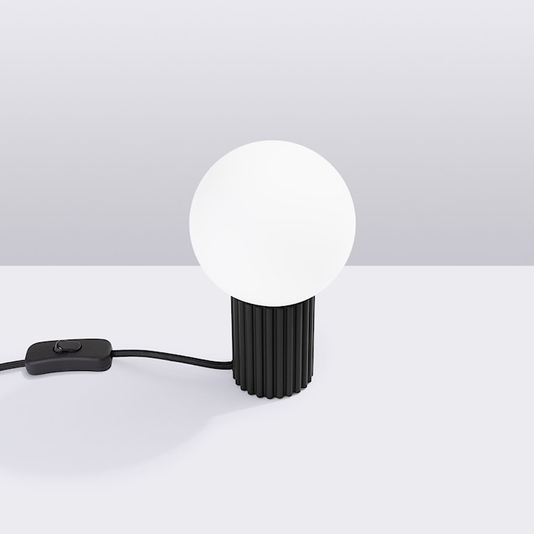 Lampa stołowa Halo czarna  - zdjęcie 3