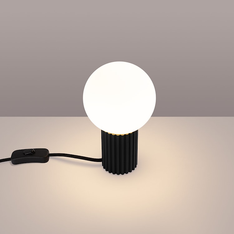 Lampa stołowa Halo czarna  - zdjęcie 4