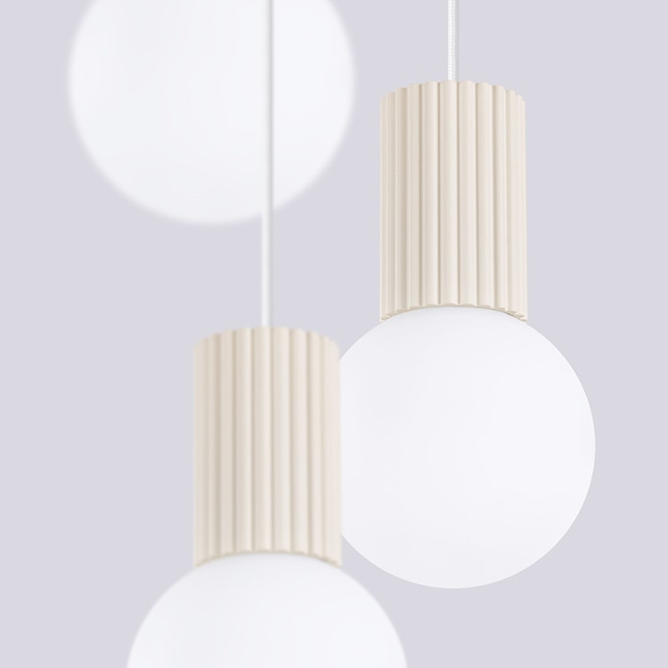 Lampa wisząca Halo 3P beżowa  - zdjęcie 7