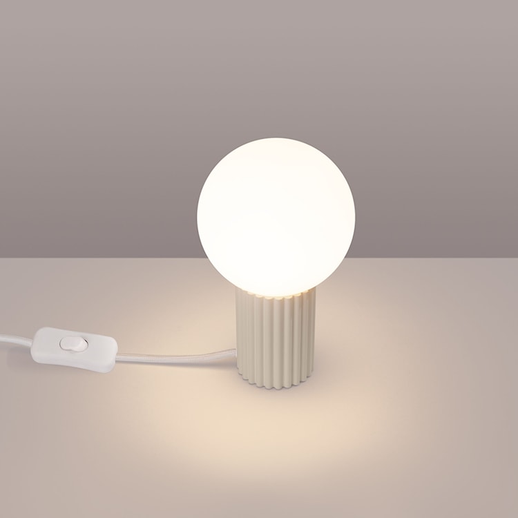 Lampa stołowa Halo beżowa  - zdjęcie 4