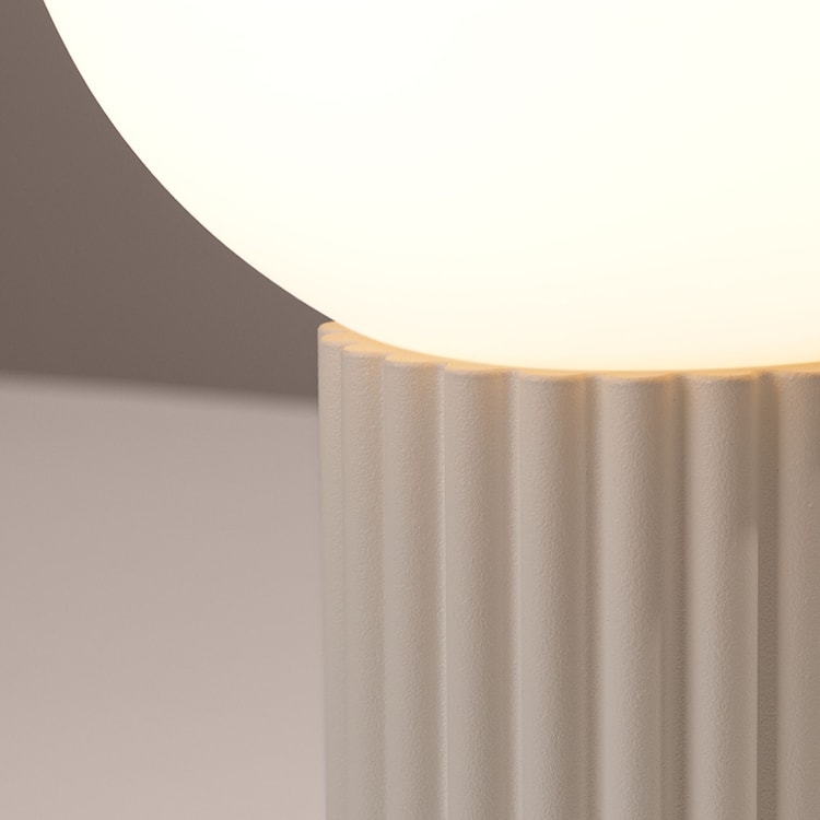Lampa stołowa Halo beżowa  - zdjęcie 7