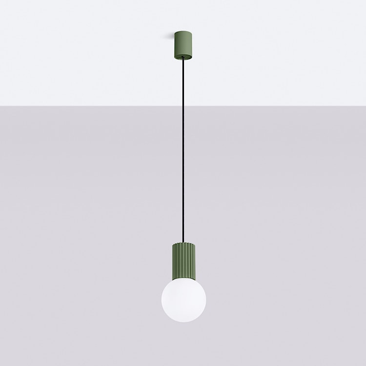 Lampa wisząca Halo 1 zielona oliwka  - zdjęcie 3