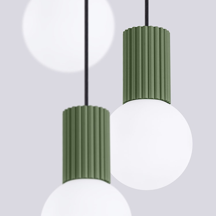 Lampa wisząca Halo 3P zielona oliwka  - zdjęcie 8