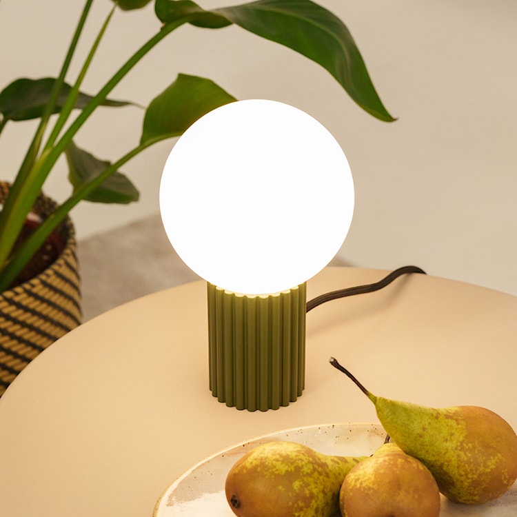 Lampa stołowa Halo zielona oliwka  - zdjęcie 2