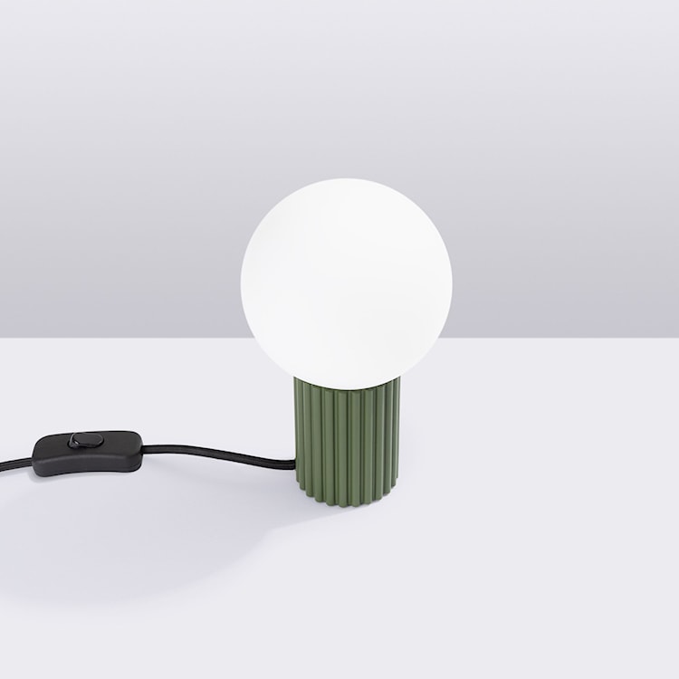Lampa stołowa Halo zielona oliwka  - zdjęcie 6