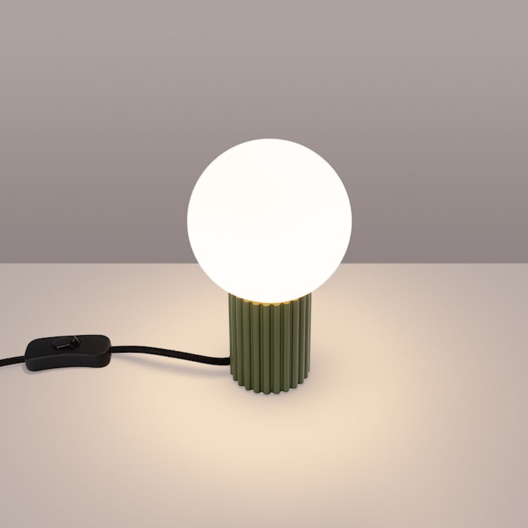 Lampa stołowa Halo zielona oliwka  - zdjęcie 7