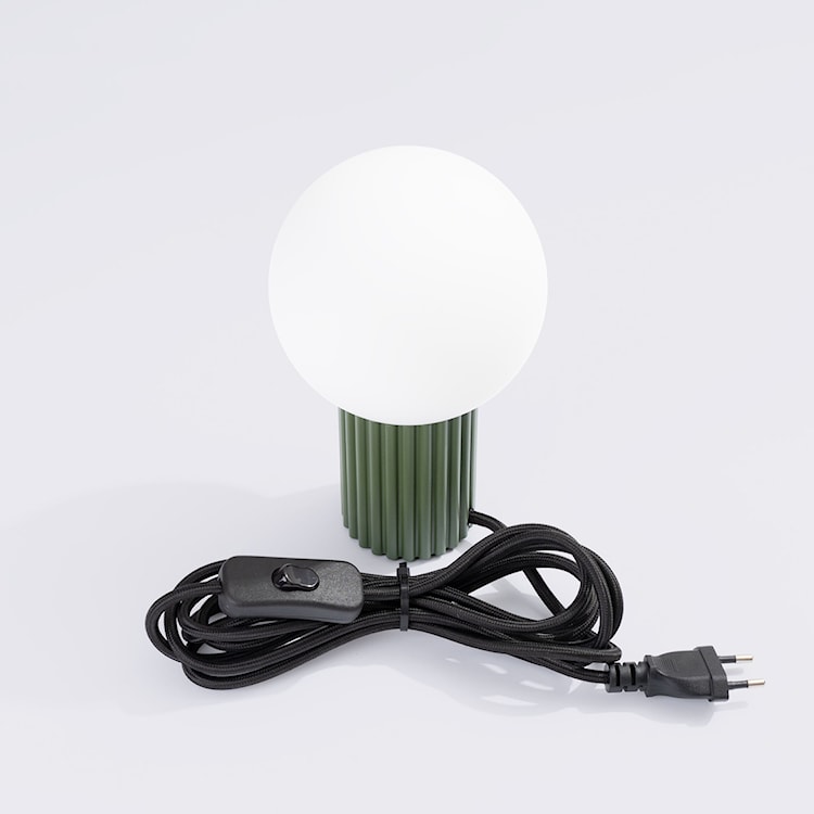 Lampa stołowa Halo zielona oliwka  - zdjęcie 9