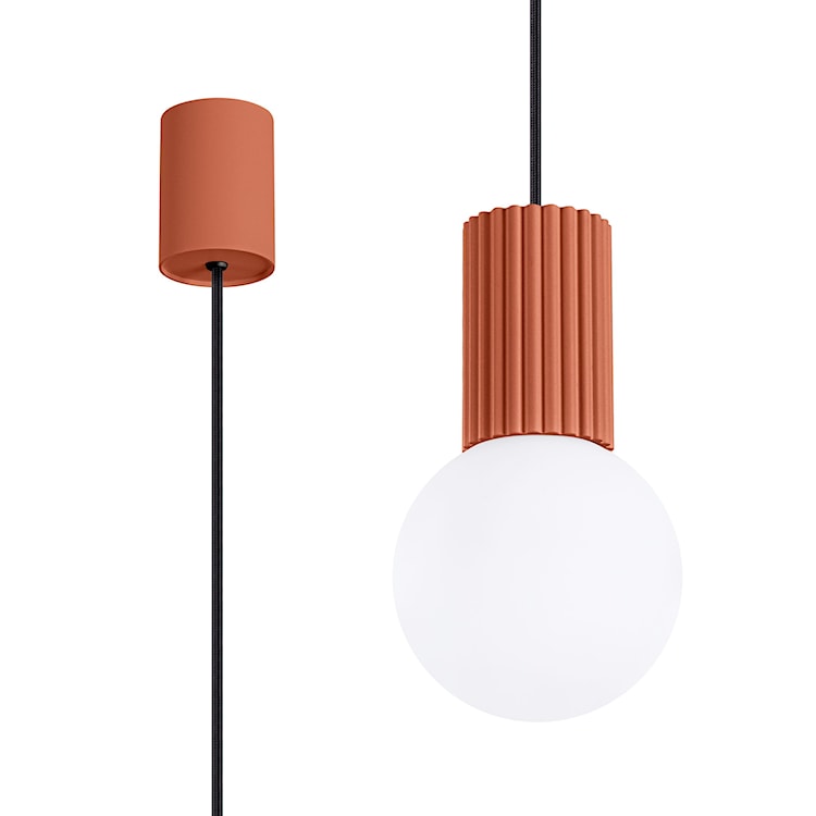 Lampa wisząca Halo 1 ochra czerwona  - zdjęcie 4