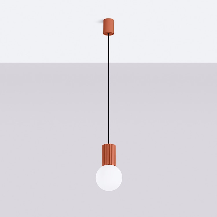 Lampa wisząca Halo 1 ochra czerwona  - zdjęcie 5