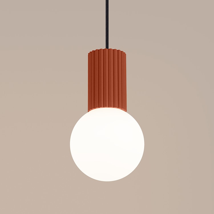 Lampa wisząca Halo 1 ochra czerwona  - zdjęcie 7