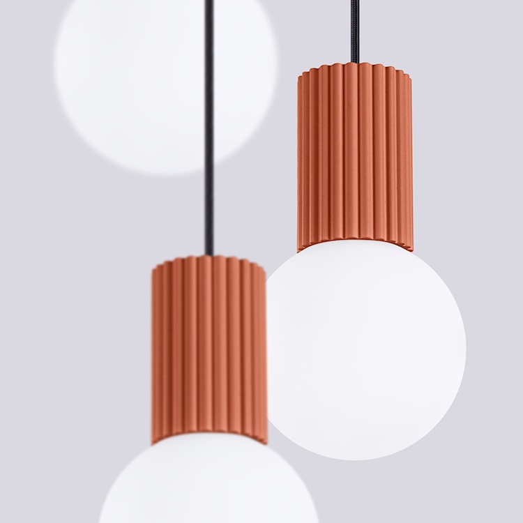 Lampa wisząca Halo 3P ochra czerwona  - zdjęcie 7