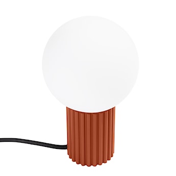 Lampa stołowa Halo ochra czerwona