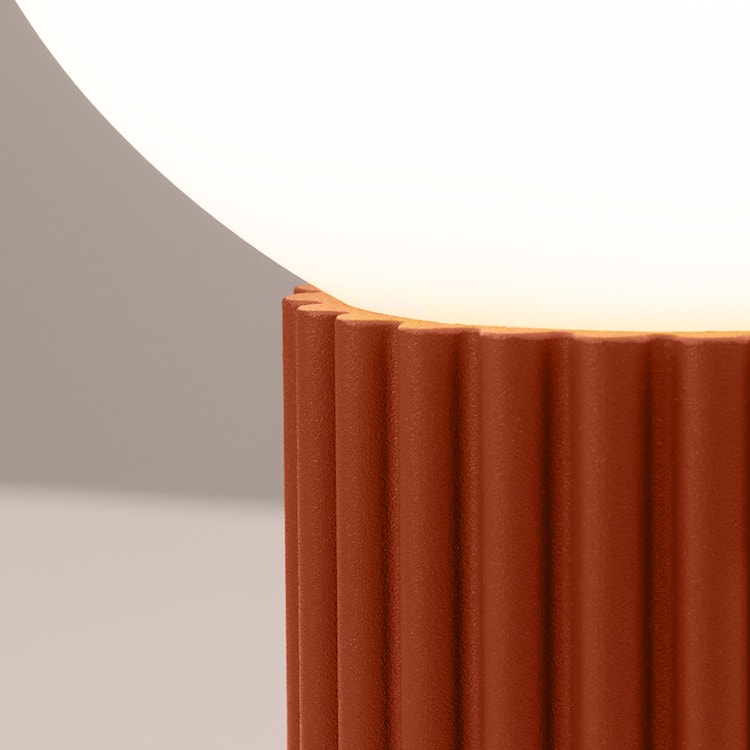 Lampa stołowa Halo ochra czerwona  - zdjęcie 7