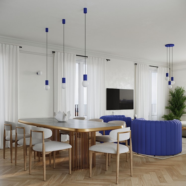 Lampa wisząca Halo 1 ultramaryna  - zdjęcie 2