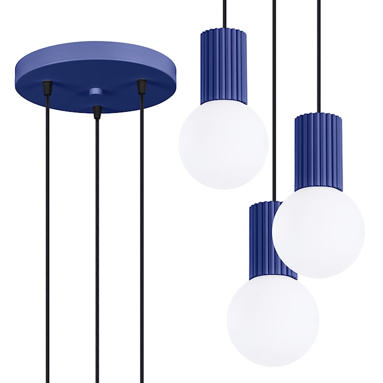 Lampa wisząca Halo 3P ultramaryna  - zdjęcie 3