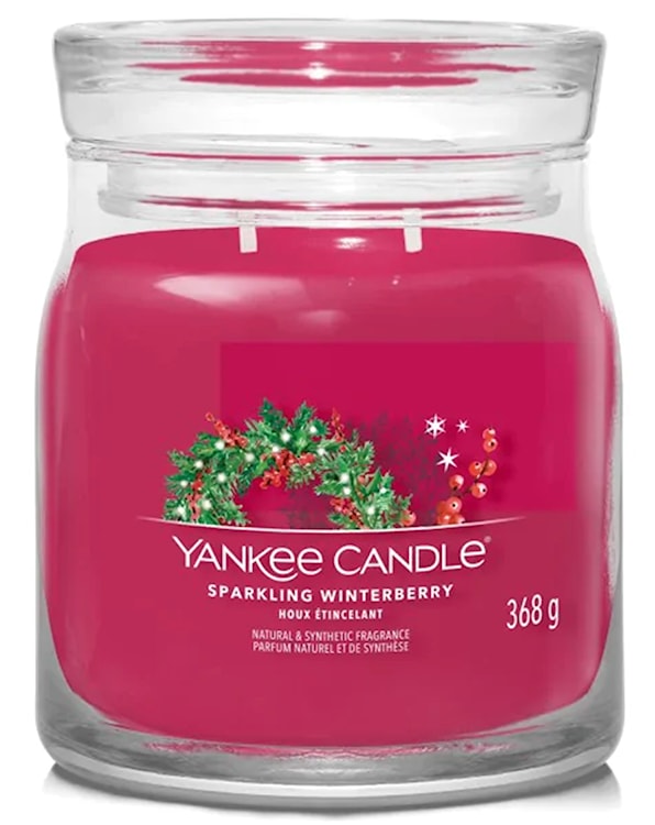 Świeca zapachowa Yankee Candle Sparkling Winterberry 368 g 