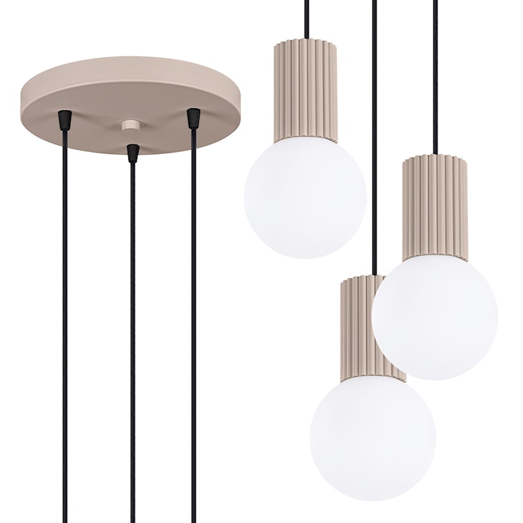 Lampa wisząca Halo 3P taupe  - zdjęcie 3