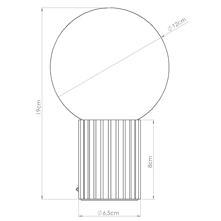 Lampa stołowa Halo taupe  - zdjęcie 9