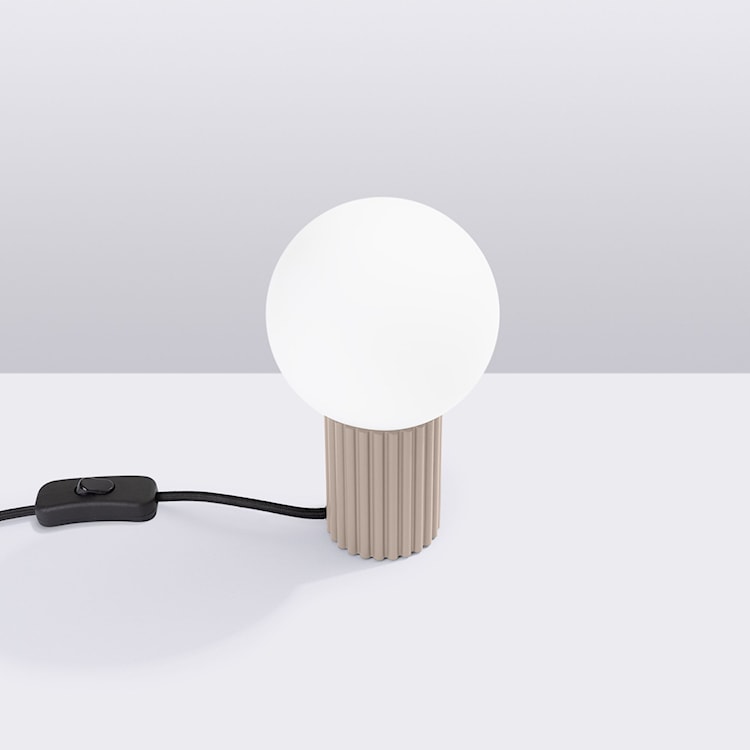 Lampa stołowa Halo taupe  - zdjęcie 3