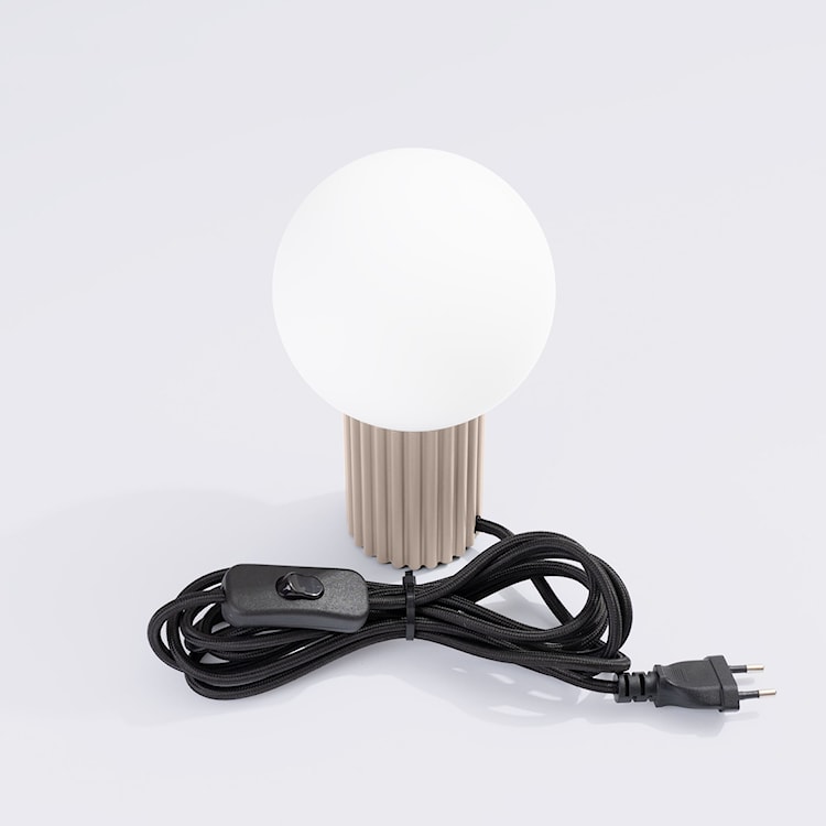 Lampa stołowa Halo taupe  - zdjęcie 6