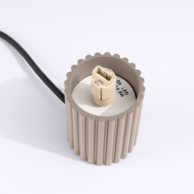 Lampa stołowa Halo taupe  - zdjęcie 8