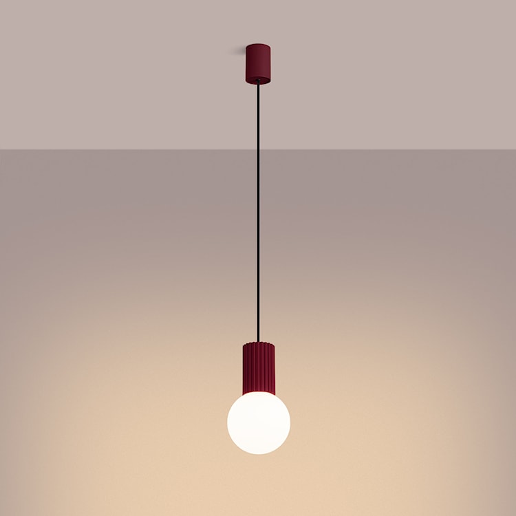 Lampa wisząca Halo 1 burgund  - zdjęcie 6