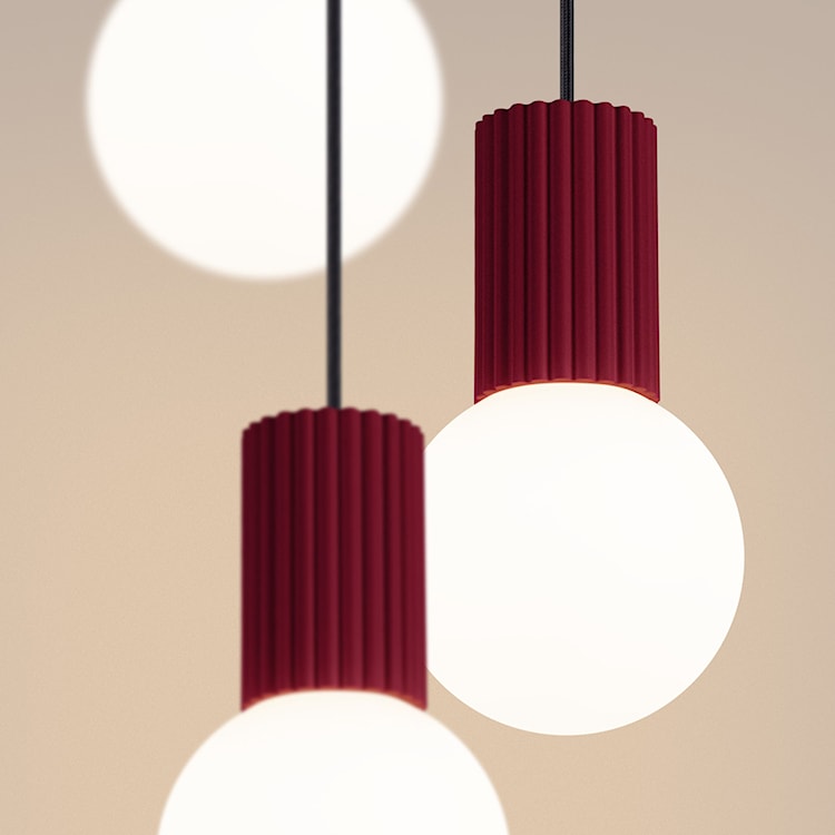 Lampa wisząca Halo 3P burgund  - zdjęcie 6