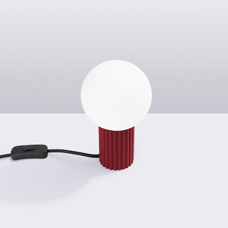 Lampa stołowa Halo burgund  - zdjęcie 3