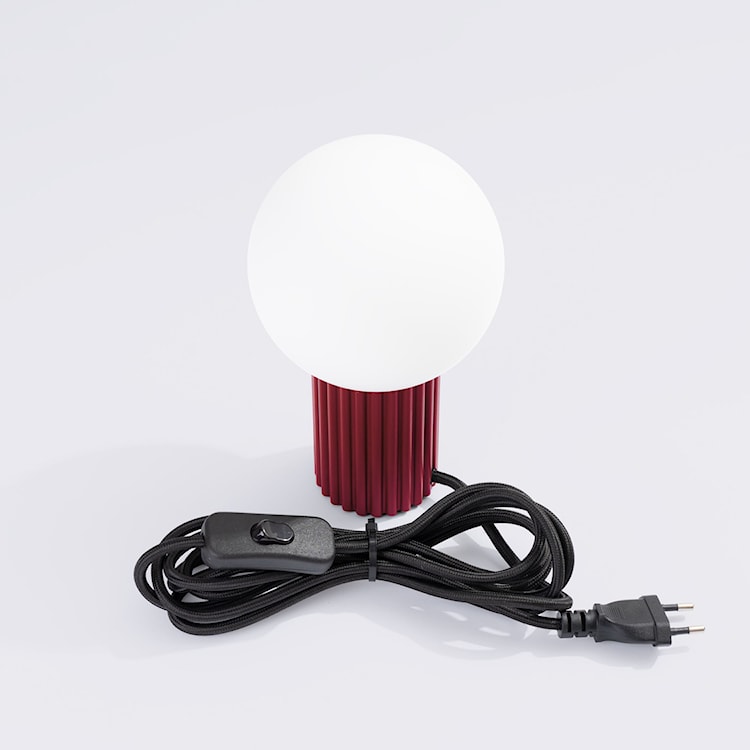 Lampa stołowa Halo burgund  - zdjęcie 6
