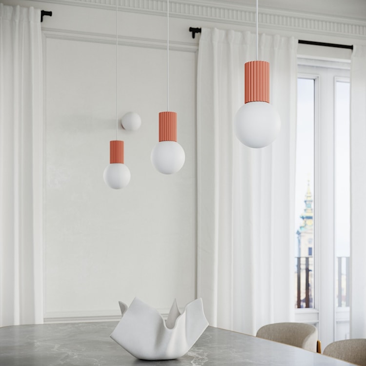 Lampa wisząca Halo 1 brzoskwiniowa  - zdjęcie 3