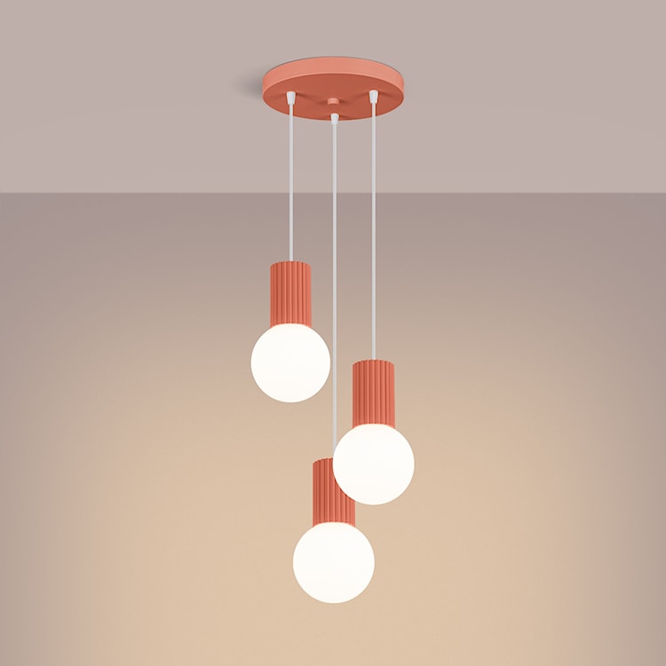 Lampa wisząca Halo 3P brzoskwiniowa  - zdjęcie 5
