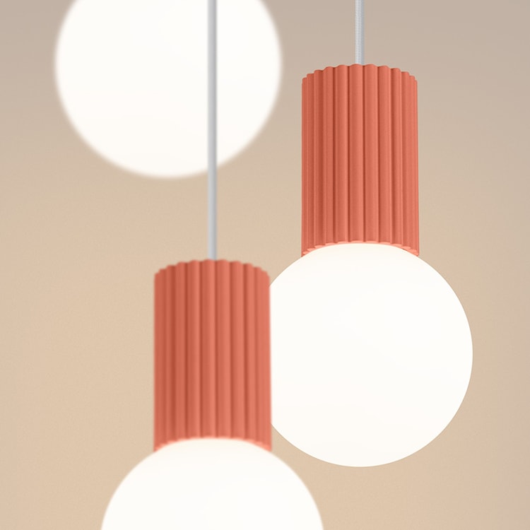 Lampa wisząca Halo 3P brzoskwiniowa  - zdjęcie 6