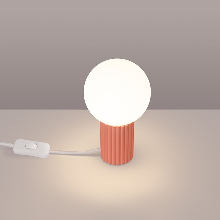 Lampa stołowa Halo brzoskwiniowa  - zdjęcie 4